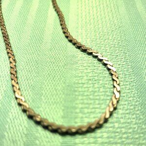 24" Flat Curb Link Chain Necklace Heavy Silver-Tone Bold 80s Statement Unisex